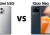 Redmi K50i vs iQOO Neo 6 in Hindi